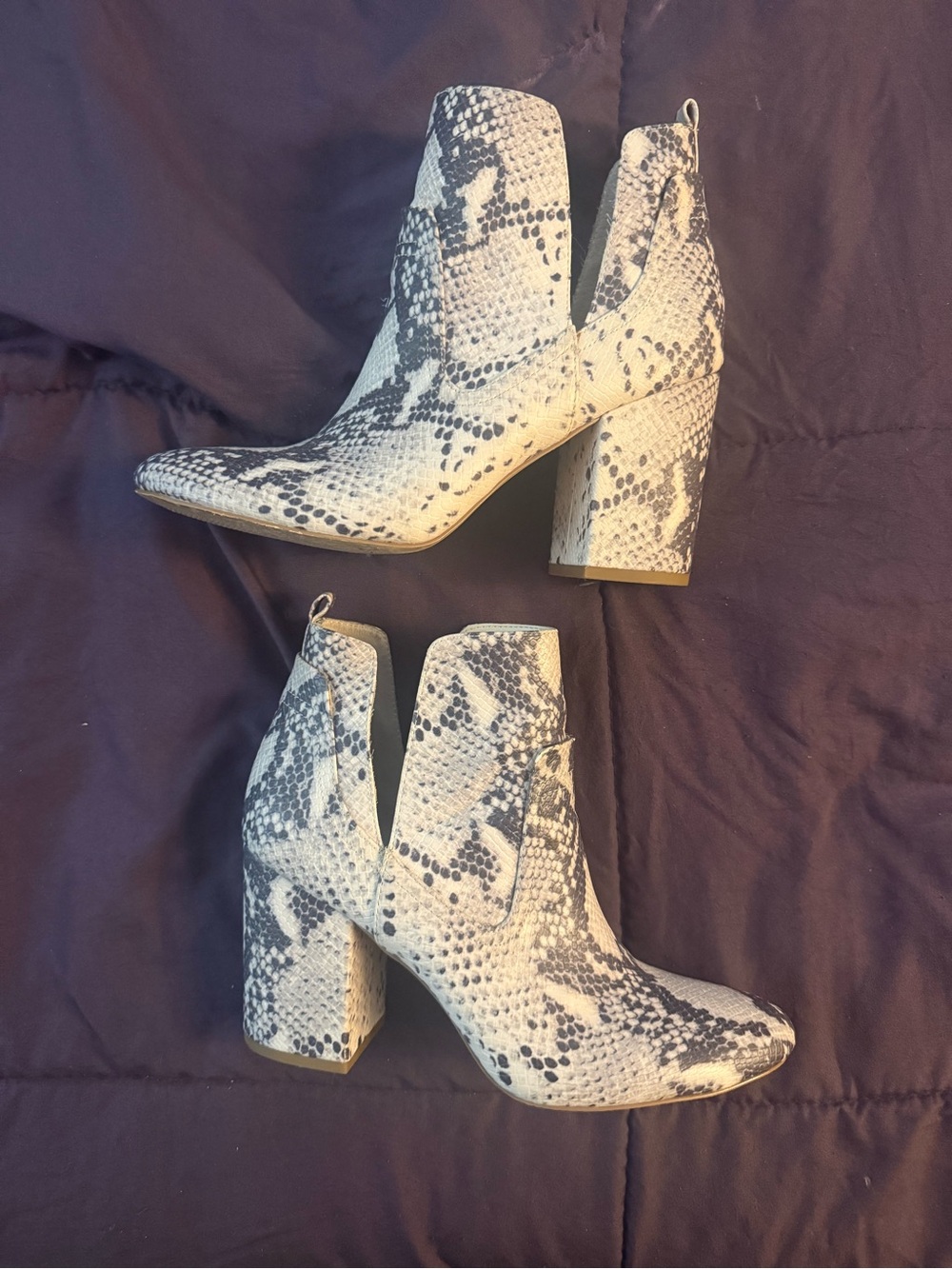 Snake Skin Steve Madden Booties